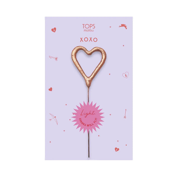 Sparkler Card Xo Gold and Rose Gold 4" - Where The Sidewalk Ends Toy Shop