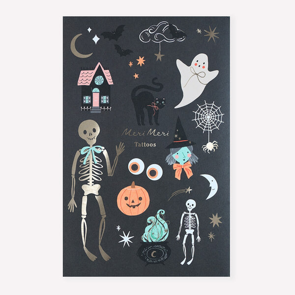 Halloween Icons Temporary Tattoos