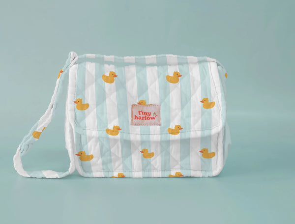 Tiny Tummies Nappy Bag - Blue Ducky - Where The Sidewalk Ends Toy Shop