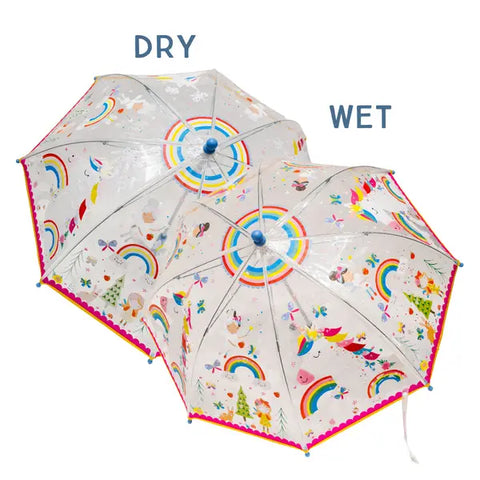 Rainbow Fairy Transparent Color Changing Umbrella - Where The Sidewalk Ends Toy Shop