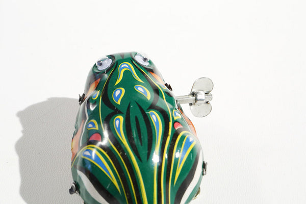 Tin Frog with Eyes