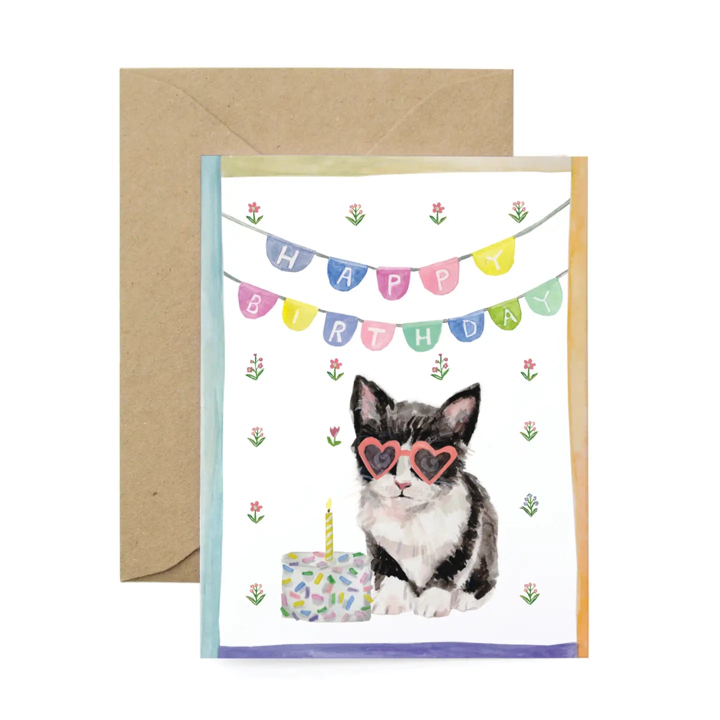 Birthday Cat Greeting Card - Where The Sidewalk Ends Toy Shop