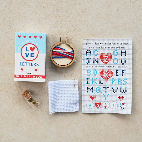 Love Letters Mini Hoop Cross Stitch - Where The Sidewalk Ends Toy Shop