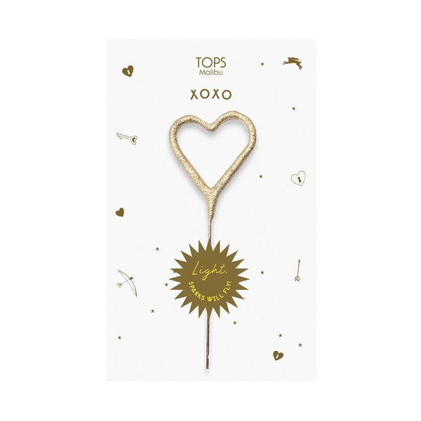 Sparkler Card Xo Gold and Rose Gold 4" - Where The Sidewalk Ends Toy Shop