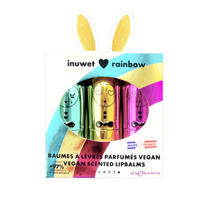 Inuwet Set of 3 Lip Balm Rainbow - Where The Sidewalk Ends Toy Shop