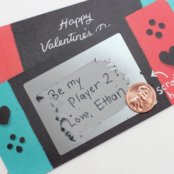 Scratch-Off Valentines - Game On - Where The Sidewalk Ends Toy Shop