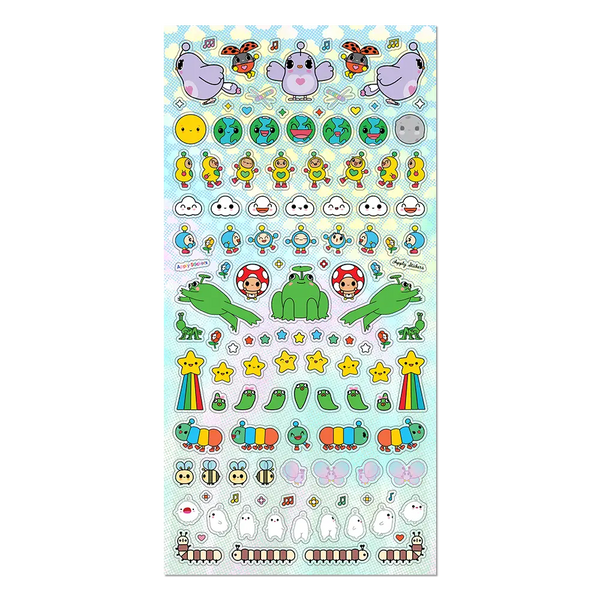 Happy World Mini Stickers — Sticker Sheet (stationery)