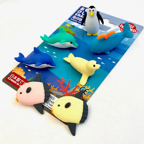 Iwako Sea World Eraser Card - Where The Sidewalk Ends Toy Shop