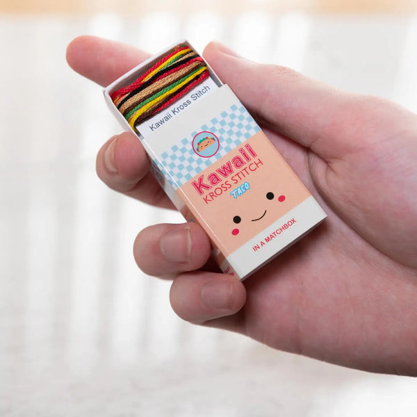 Kawaii Taco Mini Cross Stitch Kit - Where The Sidewalk Ends Toy Shop