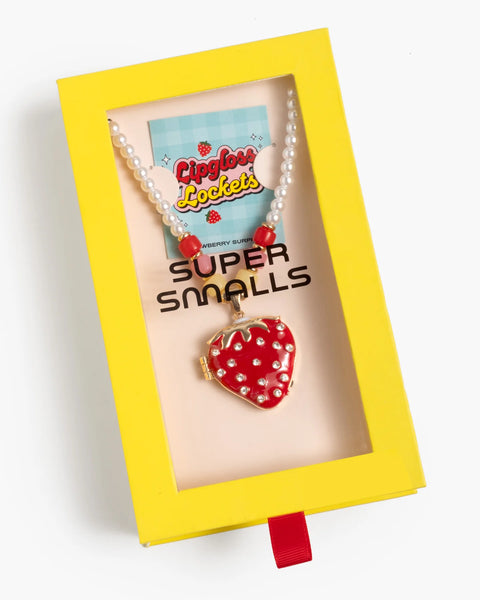 Strawberry Surprise Lipgloss Locket - Where The Sidewalk Ends Toy Shop