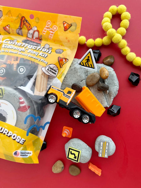 Construction (Cookies 'n Cream) Kiddough Play Kit