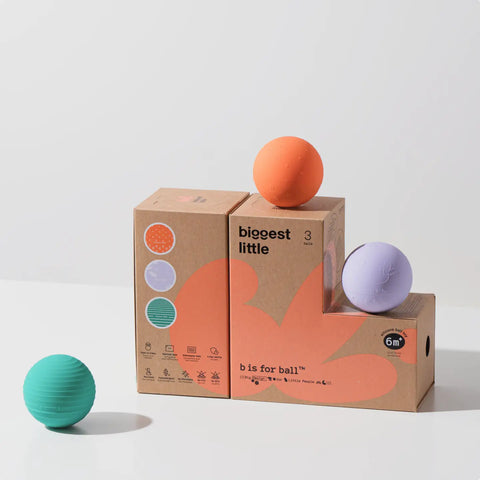 B Is For Ball® - 3-Ball Set_ Montessori-Inspired “L" Box - Where The Sidewalk Ends Toy Shop