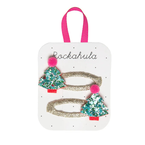 Xmas Tree Glitter Clips - Where The Sidewalk Ends Toy Shop