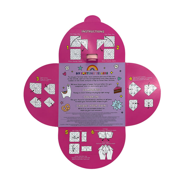 D.I.Y. Fortune Tellers Activity Kit - Set of 24 Designs - Where The Sidewalk Ends Toy Shop