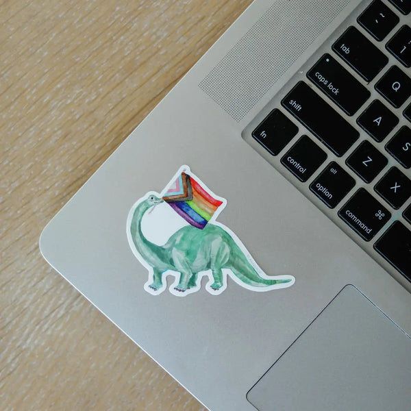 Pride Dinosaur Sticker - Where The Sidewalk Ends Toy Shop