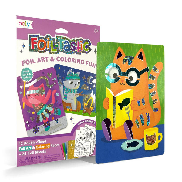 Foil-tastic: Foil Art & Coloring Fun - Meow Moments (36 PC Set) - Where The Sidewalk Ends Toy Shop