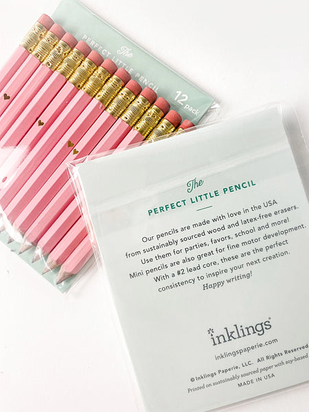 Mini Pencils - Hugs and Kisses - Where The Sidewalk Ends Toy Shop