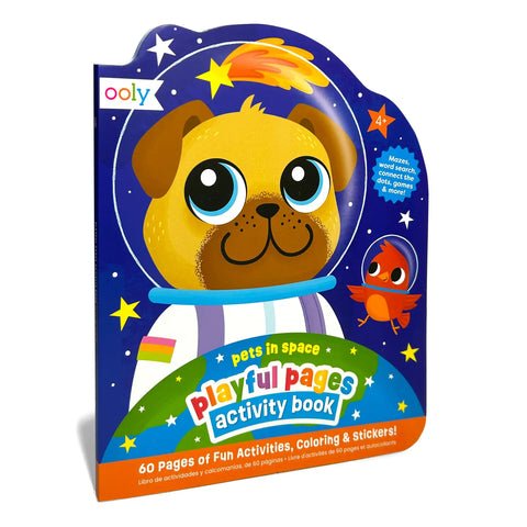 Playful Pages Activity Book -Pets in Space! - Where The Sidewalk Ends Toy Shop