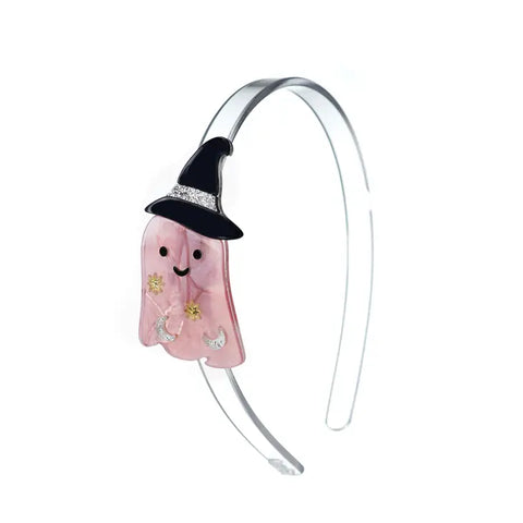 Ghost Witch Hat Pearlized Pink Headband - Where The Sidewalk Ends Toy Shop