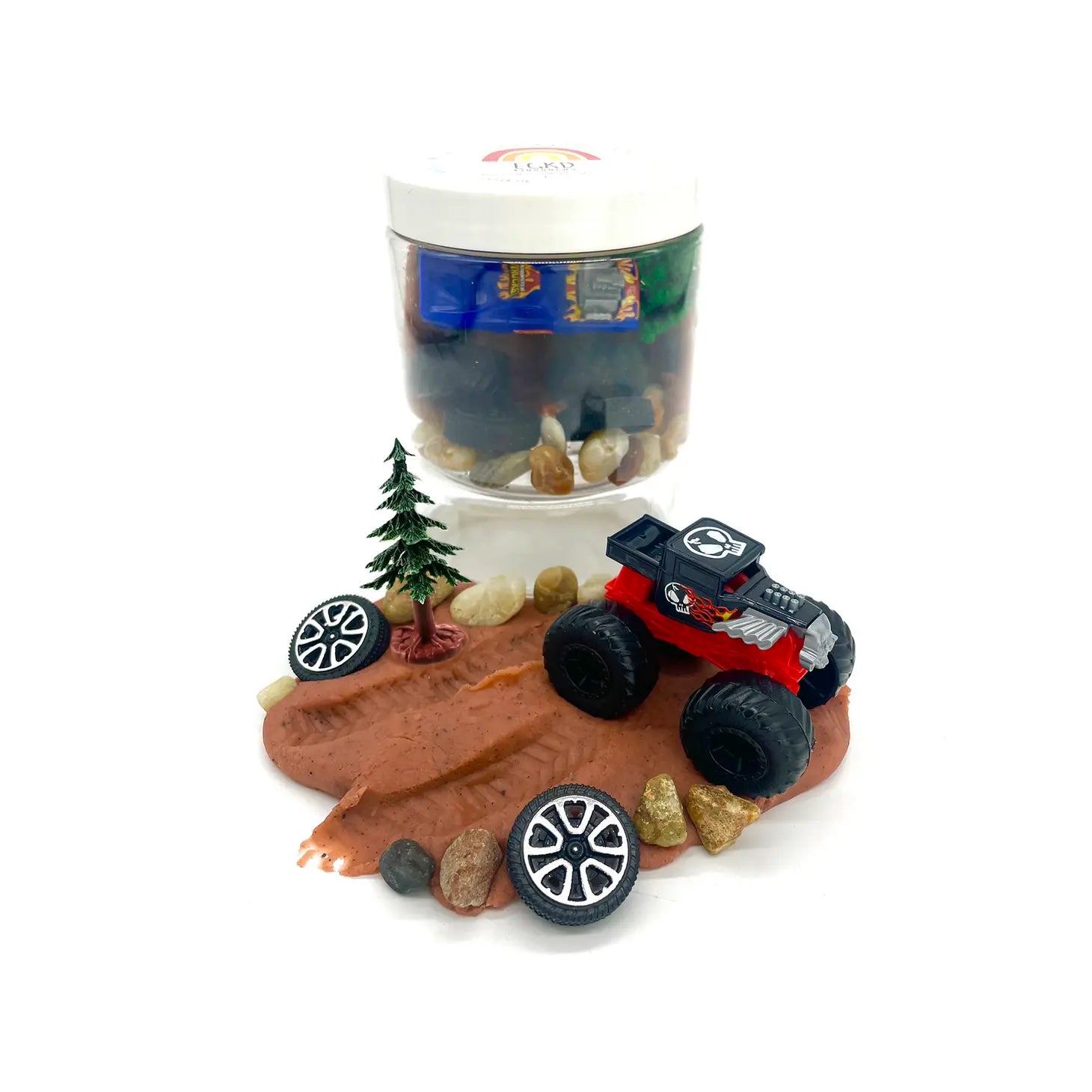 Monster Truck (Root Beer) Play Dough-To-Go Kit - Where The Sidewalk Ends Toy Shop