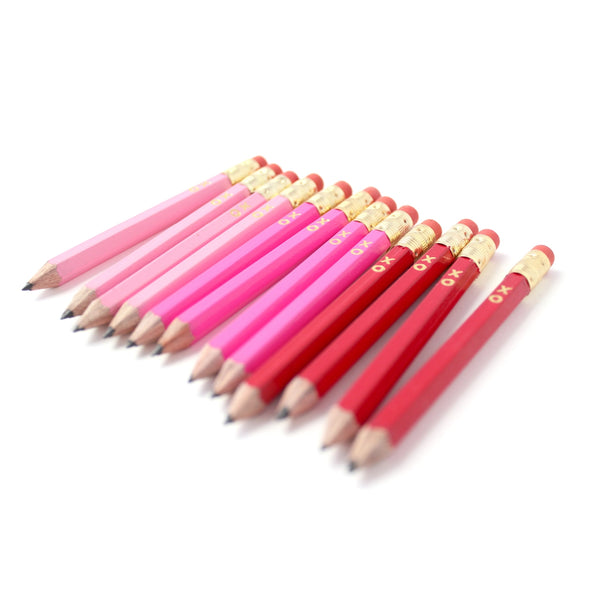 Mini Pencils - Hugs and Kisses - Where The Sidewalk Ends Toy Shop