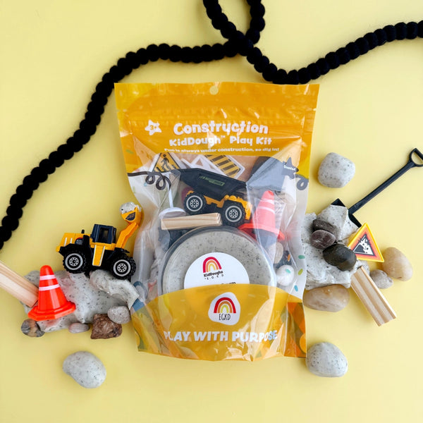 Construction (Cookies 'n Cream) Kiddough Play Kit