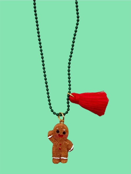 Holiday Gingerbread Necklace