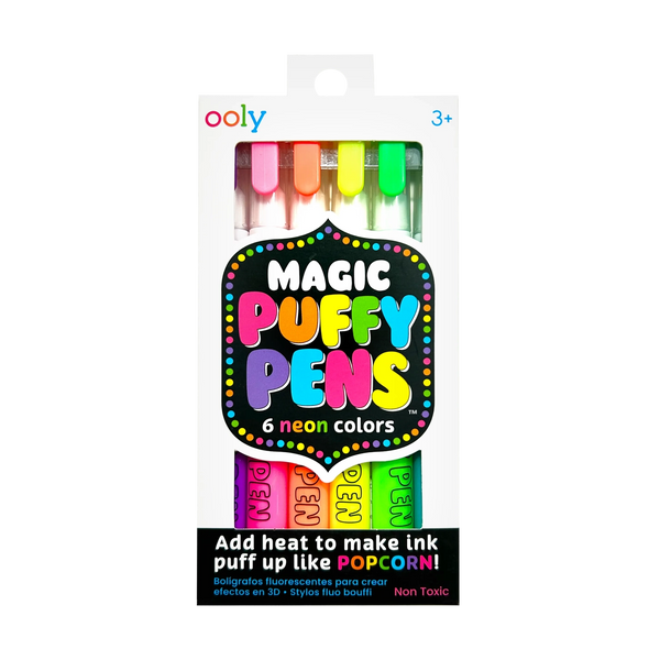 Magic Neon Puffy Pens - Where The Sidewalk Ends Toy Shop