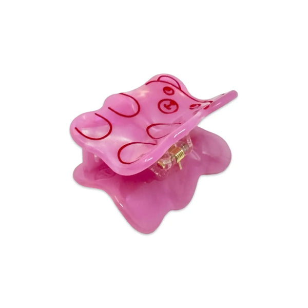 Mini Pink Gummy Bear Hair Claw Clip