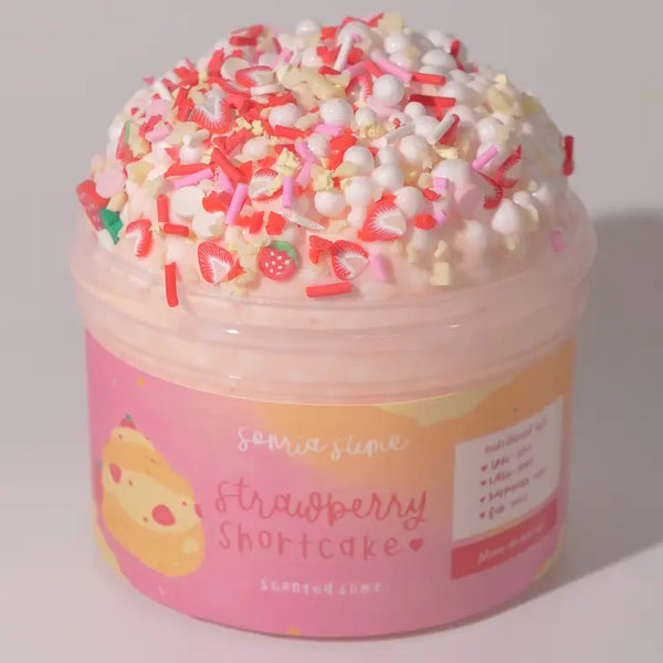 Strawberry Shortcake Ice Cream Slime - 7oz - Where The Sidewalk Ends Toy Shop