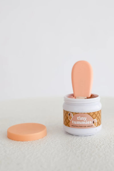 Tiny Tummies Napolitan Icecream Jar and Spoon Set