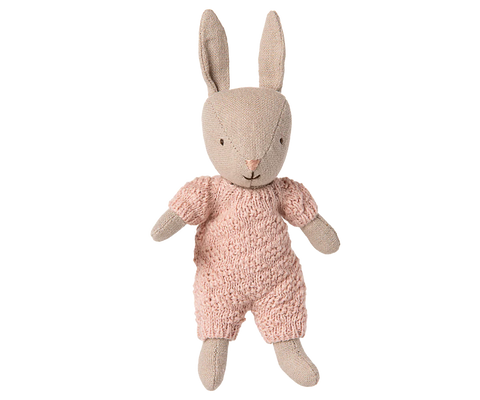 Rabbit, Micro - Sand - Rose knitted suit