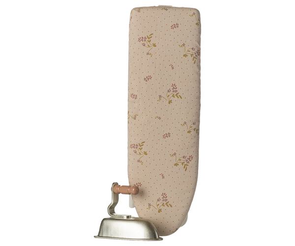 Iron and ironing board, Miniature - Off white