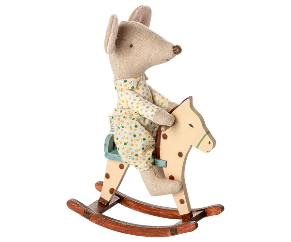 Rocking horse, Mouse - Spotted - Where The Sidewalk Ends Toy Shop