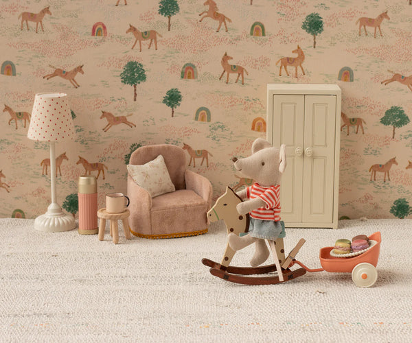Rocking horse, Mouse - Spotted - Where The Sidewalk Ends Toy Shop