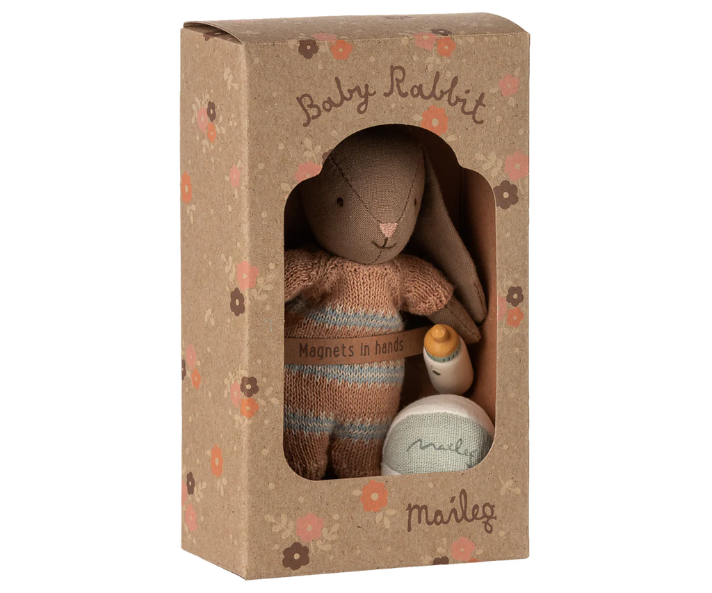 Bunny set, Micro - Brown - Dusty rose Where The Sidewalk Ends Toy Shop Bunny set, Micro - Brown - Dusty rose Where The Sidewalk Ends Toy Shop