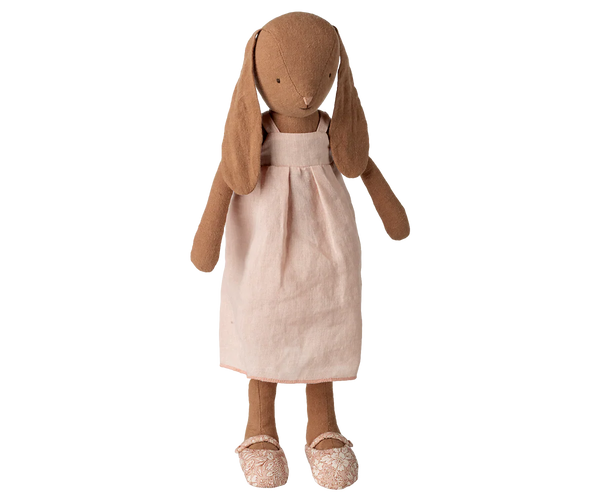 Bunny, Size 3 - Chocolate brown - Dress and shoes - Where The Sidewalk Ends Toy Shop