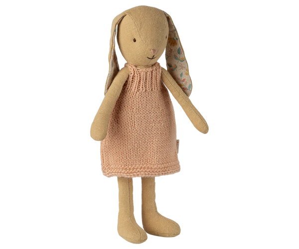 Bunny, Size 1 - Cream yellow - Knitted dress - Where The Sidewalk Ends Toy Shop