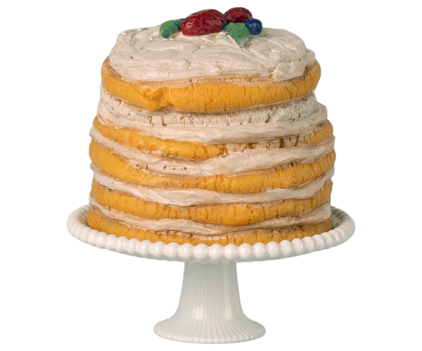 Party cake and cake stand, Mouse - Off white - Where The Sidewalk Ends Toy Shop
