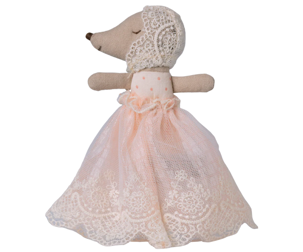 Baby mouse in gown - Powder - Where The Sidewalk Ends Toy Shop