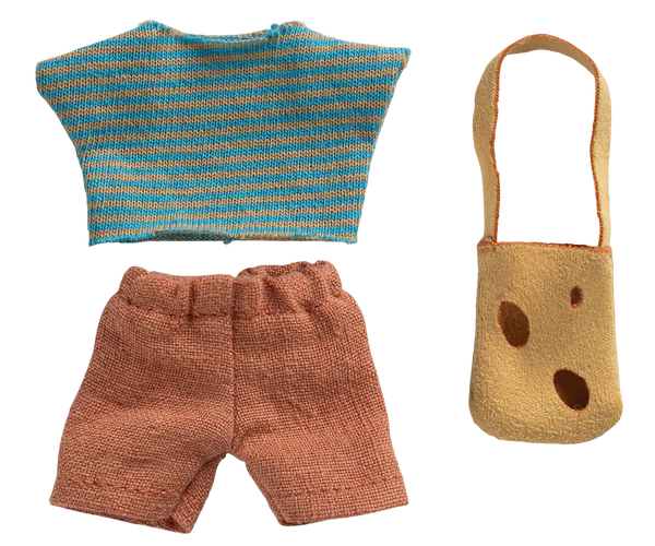 Clothes and bag, Little brother mouse - Where The Sidewalk Ends Toy Shop