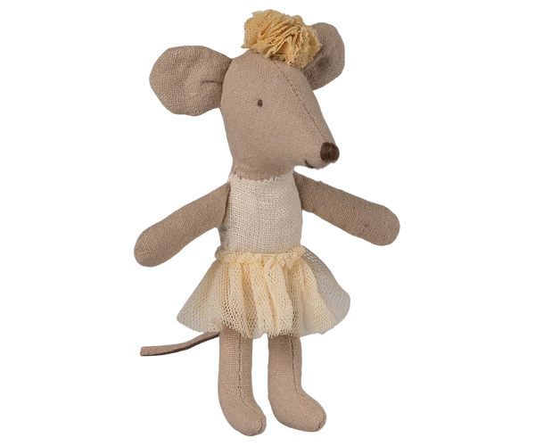 Ballerina mouse, Little sister - Off white - Where The Sidewalk Ends Toy Shop