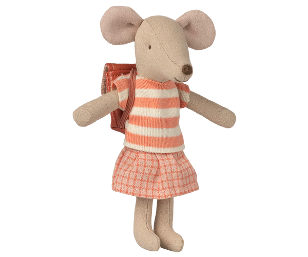 Clothes and bag, Big sister mouse - Coral - Where The Sidewalk Ends Toy Shop