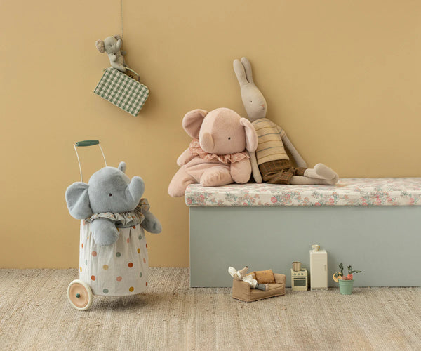 Elephant plush, Big - Powder - Where The Sidewalk Ends Toy Shop