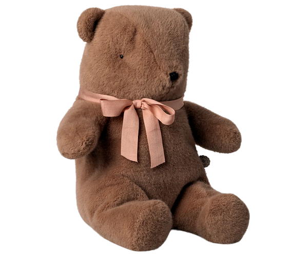 Teddy bear plush, Medium - Soft brown - Where The Sidewalk Ends Toy Shop