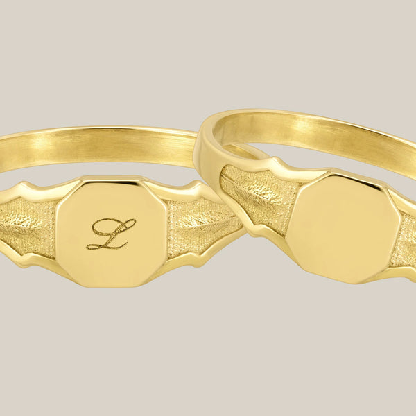 Signet "Plume" Ring - Where The Sidewalk Ends Toy Shop