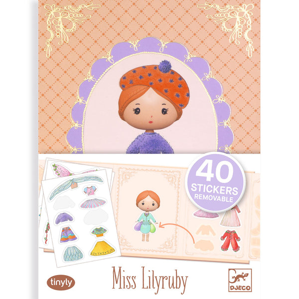 Tinyly Miss Lilyruby Removeable Stickers - Where The Sidewalk Ends Toy Shop
