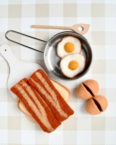 Felt Bacon and Eggs Breakfast Set - Where The Sidewalk Ends Toy Shop