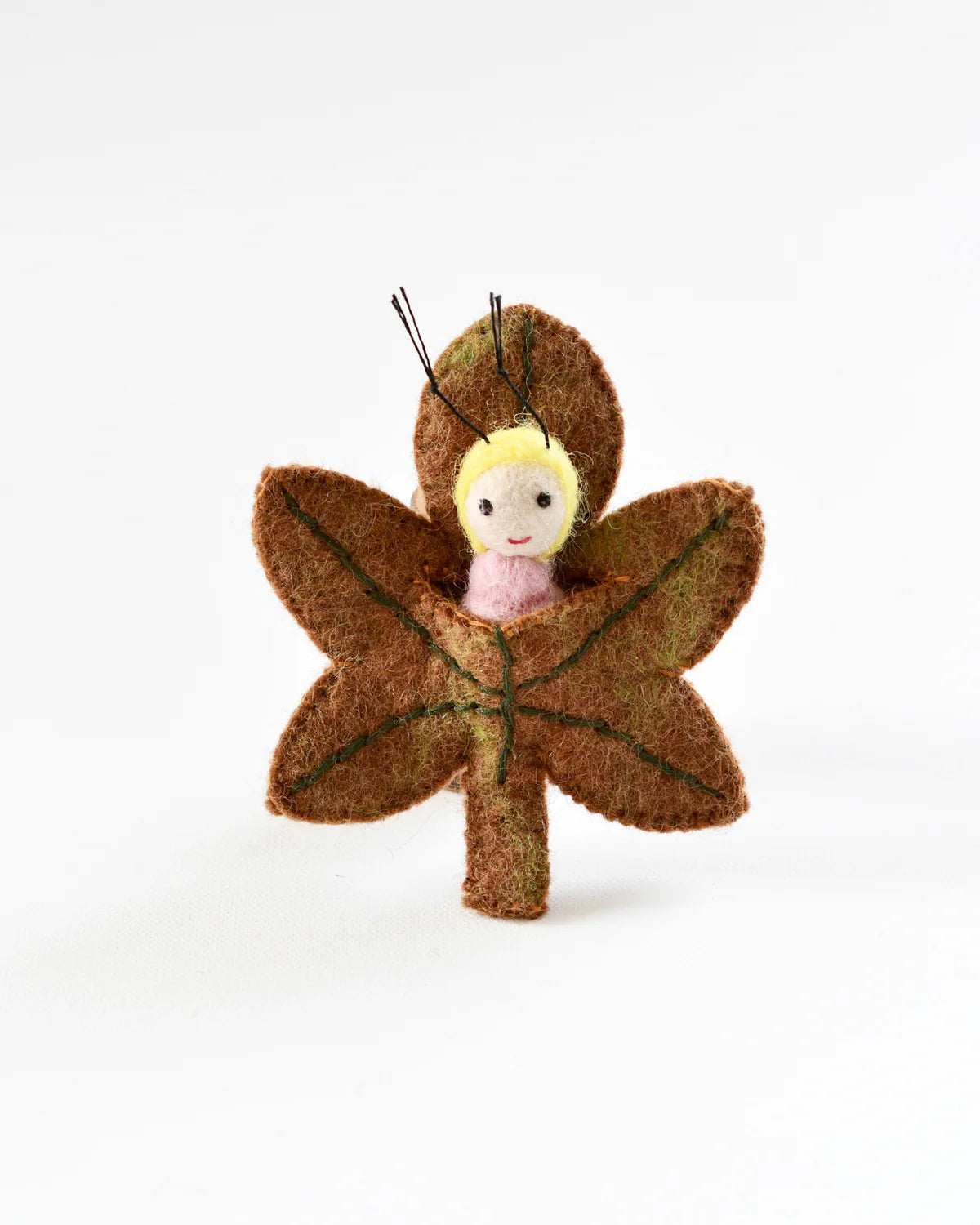 Felt Chestnut Leaf Baby - Where The Sidewalk Ends Toy Shop