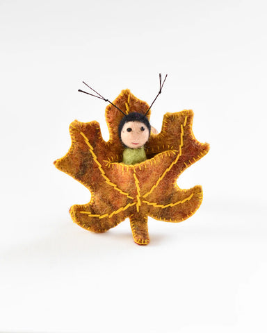 Felt Maple Leaf Baby - Where The Sidewalk Ends Toy Shop